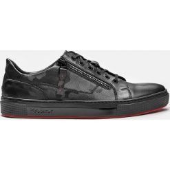 Czarne sneakersy męskie. Buty sportowe na co dzień męskie marki Kazar. Za 449.00 zł.