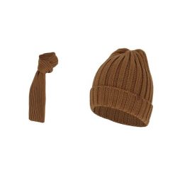 Męski komplet narciarski - Czapka i szalik - Jeden rozmiar. Brązowe czapki męskie HEAT KEEPER, na zimę, bez wzorów, z dzianiny, eleganckie. W wyprzedaży za 182.50 zł.