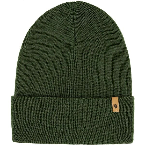 Klasyczna Dzianinowa Czapka Fjall Raven Dorosłych. Zielone czapki męskie Fjällräven, bez wzorów, z dzianiny, klasyczne. Za 188.99 zł.