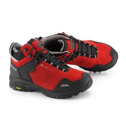 Buty trekkingowe skórzane unisex Alpine Pro Angoon Vibram. Czerwone buty trekkingowe męskie Alpine Pro, bez wzorów, za kostkę, bez zapięcia, trekkingowe. W wyprzedaży za 599.00 zł.