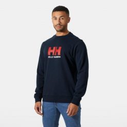 Bluza Helly Hansen Logo. Niebieskie bluzy nierozpinane męskie Helly Hansen, m, bez wzorów, sportowe, bez ramiączek, bez kaptura. Za 333.50 zł.
