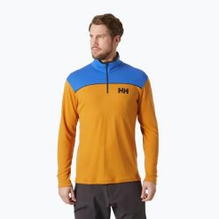 Bluza żeglarska męska Helly Hansen HP 1/2 Zip Pullover. Niebieskie bluzy nierozpinane męskie Helly Hansen, m, bez wzorów, sportowe, bez ramiączek, bez kaptura. Za 369.99 zł.