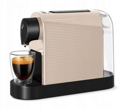 Ekspres ciśnieniowy Tchibo Cafissimo PURE (beżowy). Brązowe ekspresy na kapsułki Tchibo. Za 330.04 zł.