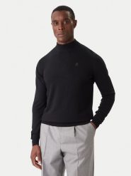KARL LAGERFELD Golf 655002 554399 Czarny Slim Fit. Czarne kardigany męskie KARL LAGERFELD, l, bez wzorów, z wełny, bez ramiączek. Za 599.99 zł.