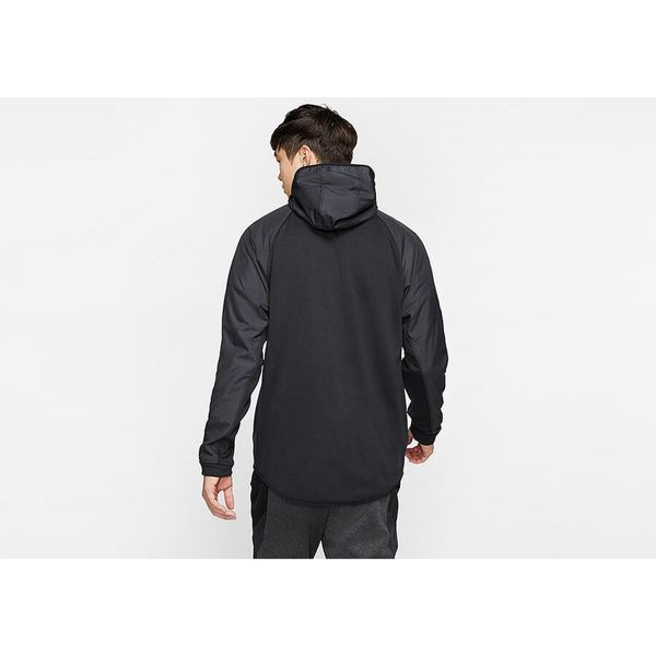 Bluza męska nike therma winterized basketball full-zip hoodie black. Czarne bluzy nierozpinane męskie Nike, m, bez wzorów, sportowe, bez ramiączek, bez kaptura. Za 399.00 zł.