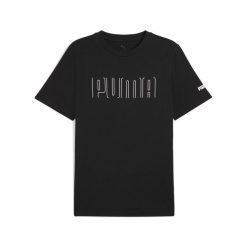 Męska koszulka z grafiką PUMA Sport PUMA Black. Czarne t-shirty sportowe męskie Puma, l, bez wzorów, z gumy, sportowe, bez ramiączek. Za 112.94 zł.