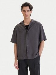 HUGO Koszula Espino 50560614 Szary Oversize. Szare koszule męskie Hugo, m, bez wzorów, z syntetyku, bez kołnierzyka, bez ramiączek. Za 519.99 zł.