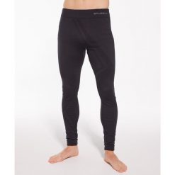 Spodnie męskie z wełną merino Brubeck THERMO WOOL by Pustelnik. Czarne bielizna termoaktywna męska Brubeck, l, bez wzorów, z wełny, bez ramiączek, narciarskie. Za 183.49 zł.