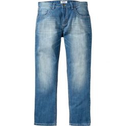Dżinsy Regular Fit Straight bonprix niebieski "used". Jeansy męskie marki bonprix. Za 139.99 zł.