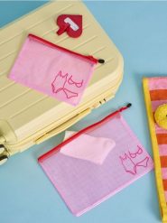 Organizery do walizki 2 pack - różowy. Czerwone walizki męskie Sinsay, bez wzorów. Za 15.99 zł.