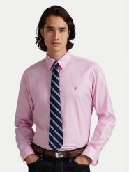 Polo Ralph Lauren Koszula 710P06688003 Różowy Custom Fit. Czerwone koszule męskie Polo Ralph Lauren, m, bez wzorów, z bawełny, bez kołnierzyka, bez ramiączek. Za 529.99 zł.