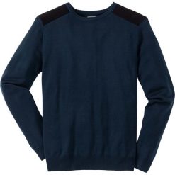 Sweter Regular Fit bonprix ciemnoniebieski. Swetry męskie marki bonprix. Za 59.99 zł.