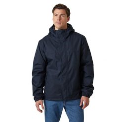 Kurtka wodoodporna z kapturem Helly Hansen Vancouver Fleece Lined. Niebieskie kurtki męskie Helly Hansen, m, bez wzorów, z polaru, bez ramiączek, z kapturem. W wyprzedaży za 561.20 zł.