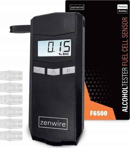 Alkomat Zenwire ALKOMAT Profesjonalny Elektrochemiczny 6x USTNIKI Zenwire F6500. Alkomaty Zenwire. Za 149.99 zł.
