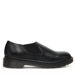 Półbuty Dr. Martens. Czarne codzienne półbuty męskie Dr. Martens, bez wzorów, bez obcasa, bez zapięcia. Za 549.99 zł.