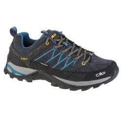 Buty trekkingowe męskie, CMP Rigel Low. Czarne buty trekkingowe męskie CMP, bez wzorów, z gumy, sportowe, bez obcasa, bez zapięcia. Za 359.99 zł.