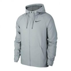 Bluza treningowa męska Nike Flex. Szare bluzy rozpinane męskie Nike, m, bez wzorów, sportowe, bez ramiączek, z kapturem. Za 279.00 zł.