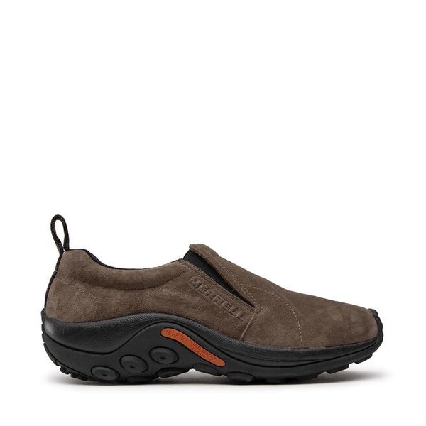Półbuty Merrell. Brązowe codzienne półbuty męskie Merrell, bez wzorów, bez obcasa, bez zapięcia. Za 279.99 zł.