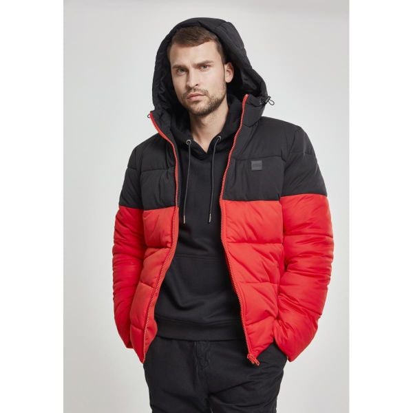 Parka Urban Classic hooded 2-tone. Czarne parki męskie Urban Classics, na zimę, m, bez wzorów, z kapturem. Za 327.00 zł.