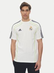 Adidas Koszulka techniczna Real Madrid UBP JF2591 Biały Regular Fit. Białe t-shirty sportowe męskie ADIDAS, m, bez wzorów, z syntetyku, sportowe, bez ramiączek. Za 139.99 zł.