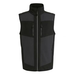 Ocieplana Męska Blok Kolorystyczny Softshell EVolve. Czarne kurtki softshell męskie Regatta, m, bez wzorów, z softshellu, bez kaptura, trekkingowe. Za 205.99 zł.