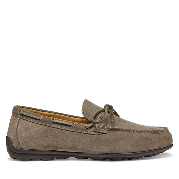 Mokasyny Geox. Szare mokasyny męskie Geox, bez zapięcia. Za 279.99 zł.