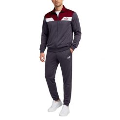 Dres męski komplet bluza spodnie PUMA POWER POLY SUIT 682490-69. Czerwone bluzy bez kaptura męskie Puma, m, bez wzorów, z dresówki, bez kaptura. Za 169.00 zł.