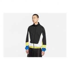Kurtka treningowa męska Nike CV1931013. Czarne kurtki męskie Nike, l, bez wzorów, z syntetyku, klasyczne, bez ramiączek, bez kaptura. Za 518.00 zł.