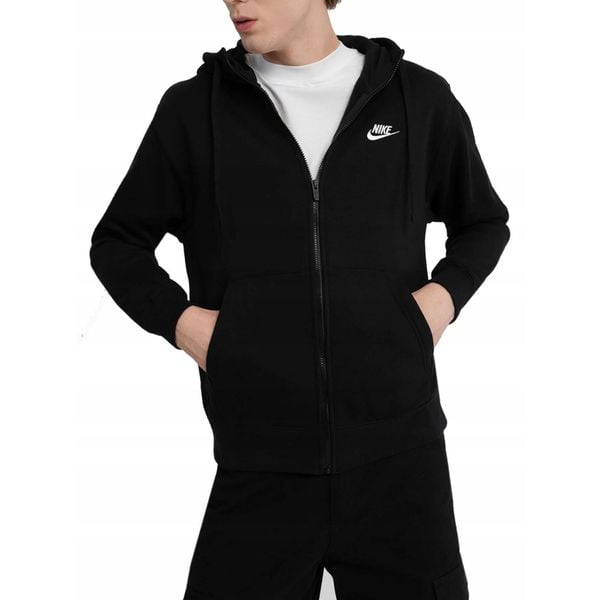 Bluza dresowa męska NIKE NSW CLUB z kapturem. Czarne bluzy z kapturem męskie Nike, m, bez wzorów, z dresówki, z kapturem. Za 319.00 zł.