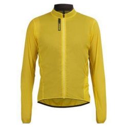 Kurtka wodoodporna Mavic Cosmic. Żółte kurtki treningowe męskie MAVIC, bez wzorów, bez kaptura, rowerowe. Za 548.95 zł.