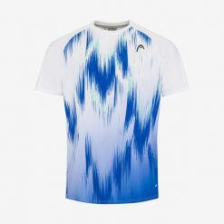 Koszulka z krótkim rękawem męska TOPSPIN. Białe t-shirty sportowe męskie Head, m, bez wzorów, z poliesteru, sportowe, bez ramiączek. W wyprzedaży za 140.00 zł.