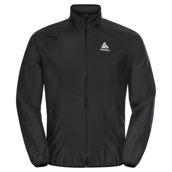 Kurtka męska do biegania Odlo Jacket ESSENTIAL LIGHT. Czarne kurtki męskie Odlo, m, bez wzorów, bez kaptura, do biegania. Za 399.99 zł.