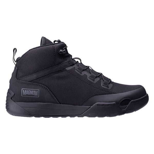 Buty outdoorowe męskie Magnum Mars Mid - czarne, Rozmiar buta 43. Czarne buty trekkingowe męskie MAGNUM, bez wzorów, z gumy, bez zapięcia. Za 339.99 zł.