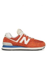 New Balance Sneakersy U574VPA Pomarańczowy. Brązowe buty sportowe na co dzień męskie New Balance, m, bez wzorów, ze skóry, bez ramiączek, bez kaptura. Za 319.99 zł.