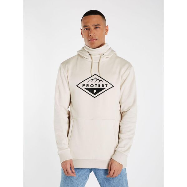 Bluza techniczna męska z kapturem Protest Prtissyk. Białe bluzy nierozpinane męskie Protest, m, bez wzorów, bez ramiączek, z kapturem. W wyprzedaży za 277.49 zł.