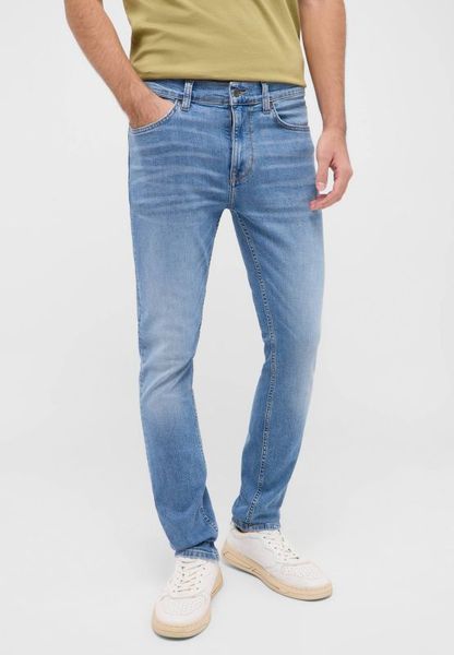 Męskie Spodnie Jeansowe MUSTANG Frisco Skinny Denim Blue 1016307 5000 583. Niebieskie jeansy męskie Mustang, bez wzorów, z denimu. Za 199.99 zł.
