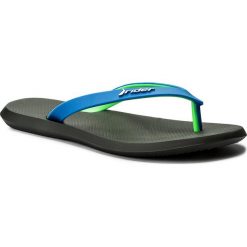 Japonki RIDER - R1 Ad 10594 Black/Blue/Green 02915. Niebieskie klapki i japonki męskie Rider, bez wzorów, z tworzywa sztucznego. W wyprzedaży za 49.99 zł.
