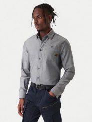 G-Star Raw Koszula Bristum 2.0 D23553 E071 Szary Slim Fit. Szare koszule męskie G-Star Raw, m, bez wzorów, z bawełny, bez kołnierzyka, bez ramiączek. Za 349.99 zł.