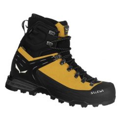 Buty Trekkingowe Męskie Salewa Ortles Ascent Mid Gtx. Żółte buty trekkingowe męskie Salewa, bez wzorów, z materiału, sportowe, bez obcasa, bez zapięcia. Za 1,746.00 zł.