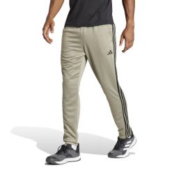 Spodnie fitness męskie ADIDAS. Szare spodnie dresowe męskie ADIDAS, bez wzorów, z dresówki. Za 199.99 zł.