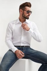 Koszula męska popelinowa ALEXANDER MCQUEEN. Koszule męskie ALEXANDER MCQUEEN, m, bez wzorów, bez kołnierzyka, bez ramiączek. W wyprzedaży za 2,029.30 zł.