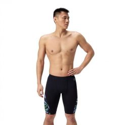 Kąpielówki męskie spodenki kąpielowe Speedo Spliced Jammer. Czarne kąpielówki męskie SPEEDO, l, bez wzorów. Za 311.38 zł.