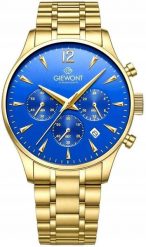 Zegarek Męski Giewont Chronograph Sapphire Złoto Niebieski GW6310-B5. Niebieskie zegarki męskie Giewont, złote. Za 221.10 zł.