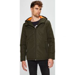 Jack & Jones - Kurtka. Niebieskie kurtki męskie Jack & Jones, l, bez wzorów, z poliesteru, bez ramiączek, z kapturem. W wyprzedaży za 169.90 zł.