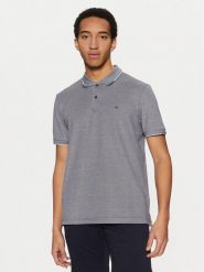 Calvin Klein Polo K10K114475 Granatowy Regular Fit. Niebieskie koszulki polo męskie Calvin Klein, m, bez wzorów, z bawełny, bez kołnierzyka, bez ramiączek. Za 239.99 zł.