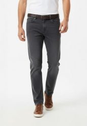 Grafitowe jeanys, Regular, D-JERRY 61. Szare spodnie na co dzień męskie Volcano, bez wzorów, z jeansu, wizytowe. Za 189.99 zł.
