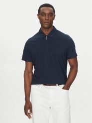 Michael Kors Polo CS552HOHFK Granatowy Regular Fit. Niebieskie koszulki polo męskie Michael Kors, m, bez wzorów, z syntetyku, bez kołnierzyka, bez ramiączek. Za 509.99 zł.
