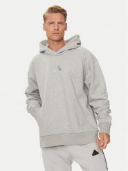 Adidas Bluza ALL SZN Fleece IY4123 Szary Loose Fit. Szare bluzy nierozpinane męskie ADIDAS, m, bez wzorów, z bawełny, bez ramiączek, bez kaptura. Za 169.99 zł.