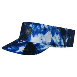 Czapka z daszkiem dla dorosłych Buff Pack Speed Visor. Niebieskie czapki męskie Buff, bez wzorów, z elastanu, sportowe. W wyprzedaży za 77.94 zł.