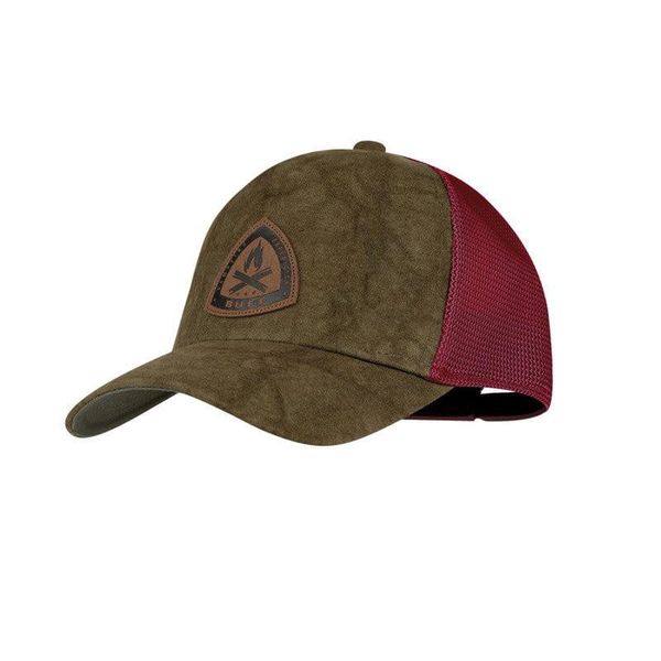Czapka z daszkiem Buff Trucker Cap. Zielone czapki męskie Buff, bez wzorów, sportowe. Za 139.90 zł.
